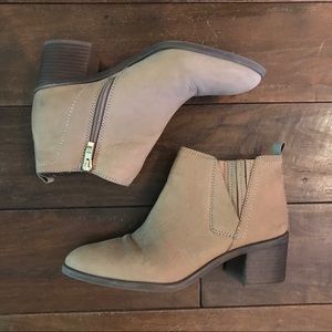 Tan booties